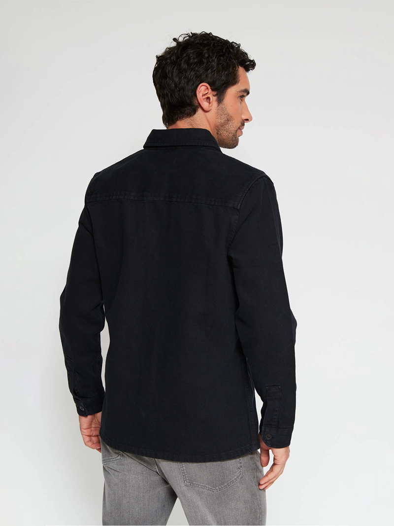 SOBRECAMISA HOMBRE MARQUIS ALGODÓN MANGA LARGA DENIM - 2