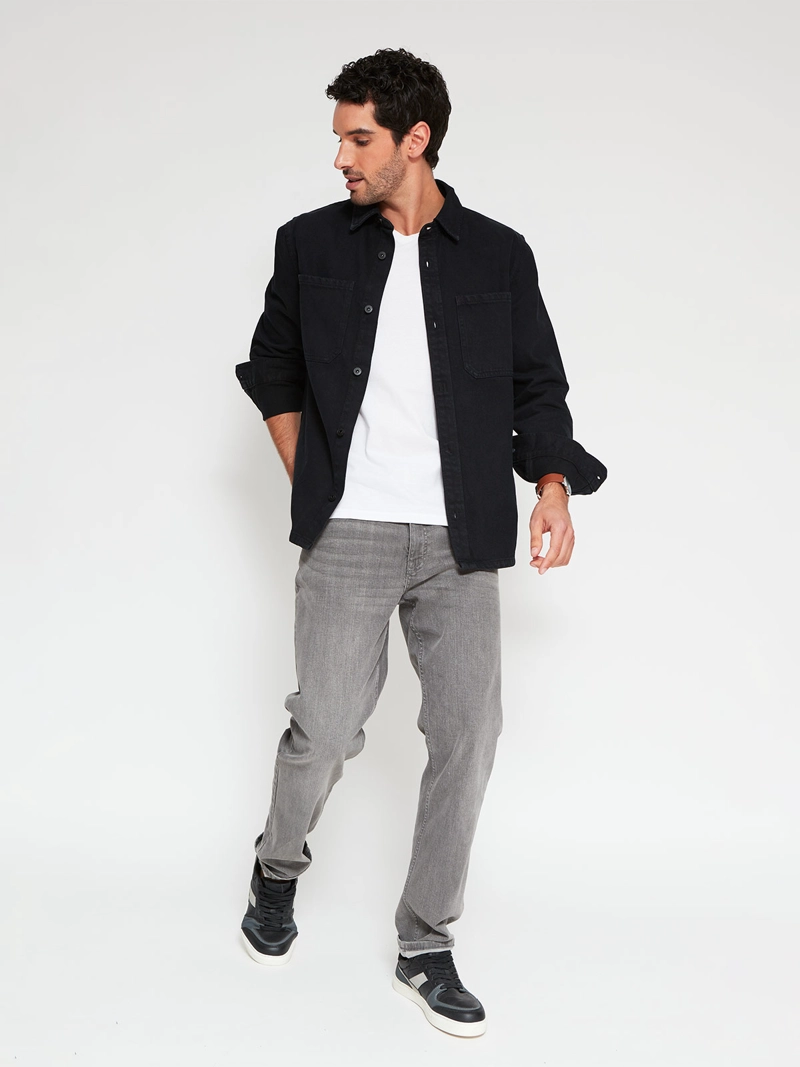 SOBRECAMISA HOMBRE MARQUIS ALGODÓN MANGA LARGA DENIM - 4