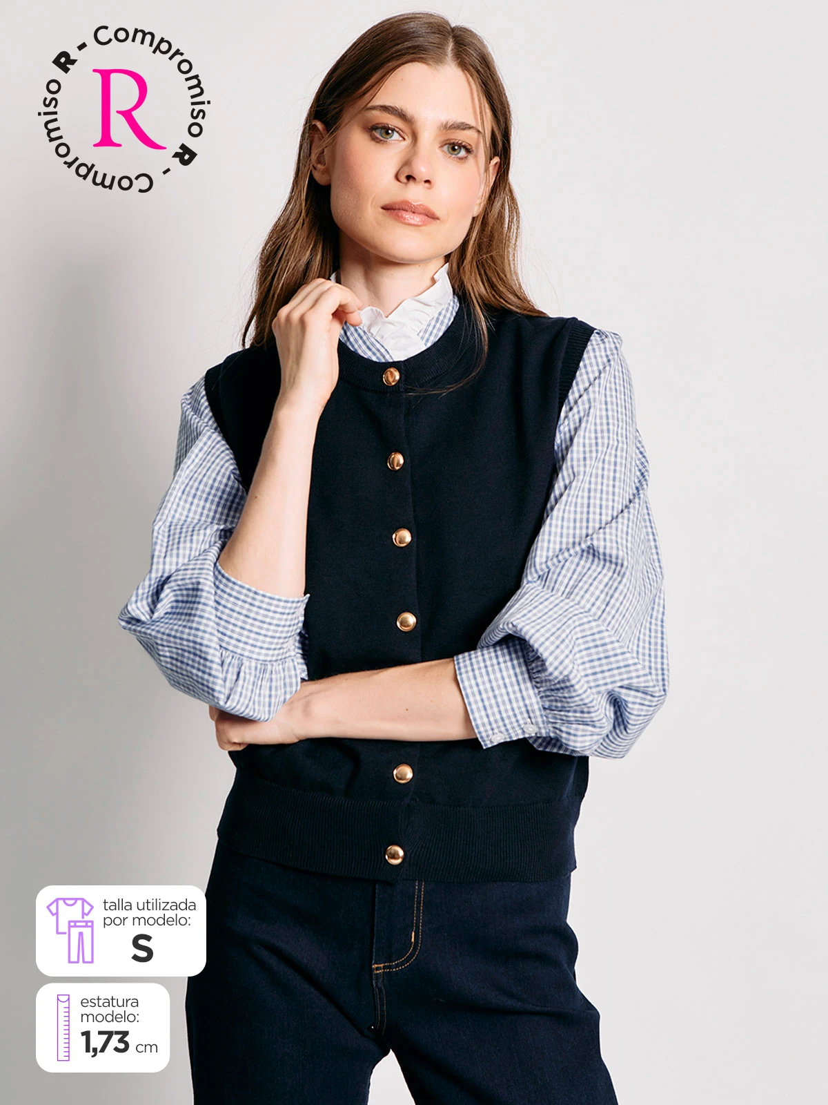 SWEATER MUJER MARQUIS SIN MANGAS - 2