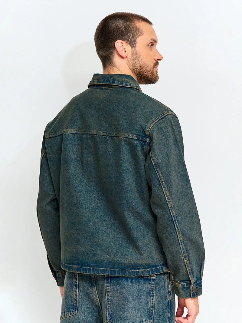 SOBRECAMISA HOMBRE INDEX ALGODÓN MANGA LARGA DENIM - 2