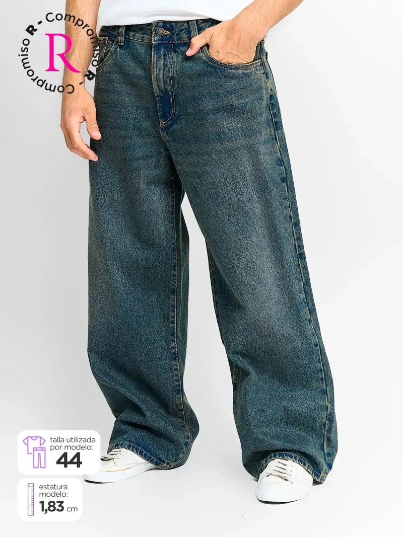 JEANS HOMBRE INDEX ALGODÓN WIDELEG - 1