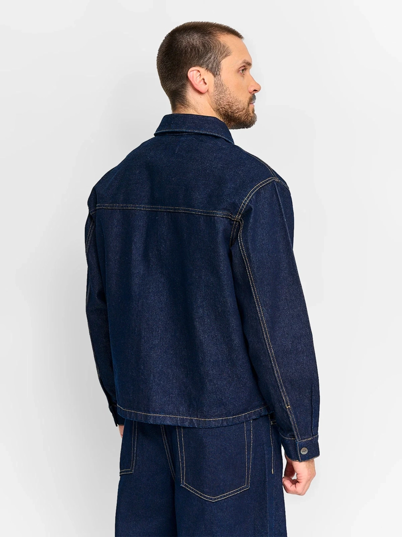 SOBRECAMISA HOMBRE INDEX ALGODÓN MANGA LARGA DENIM - 2