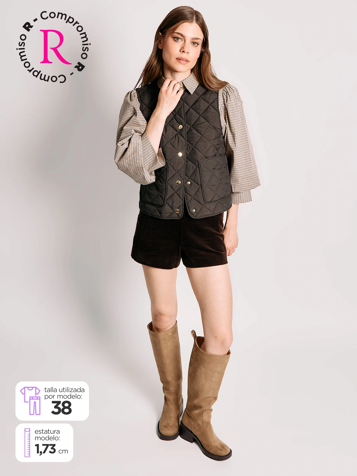 SHORT MUJER MARQUIS ALGODÓN COTELÉ - 2