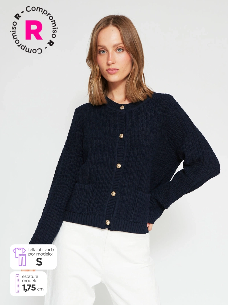 CARDIGAN MUJER MARQUIS ALGODÓN TEJIDO - 1