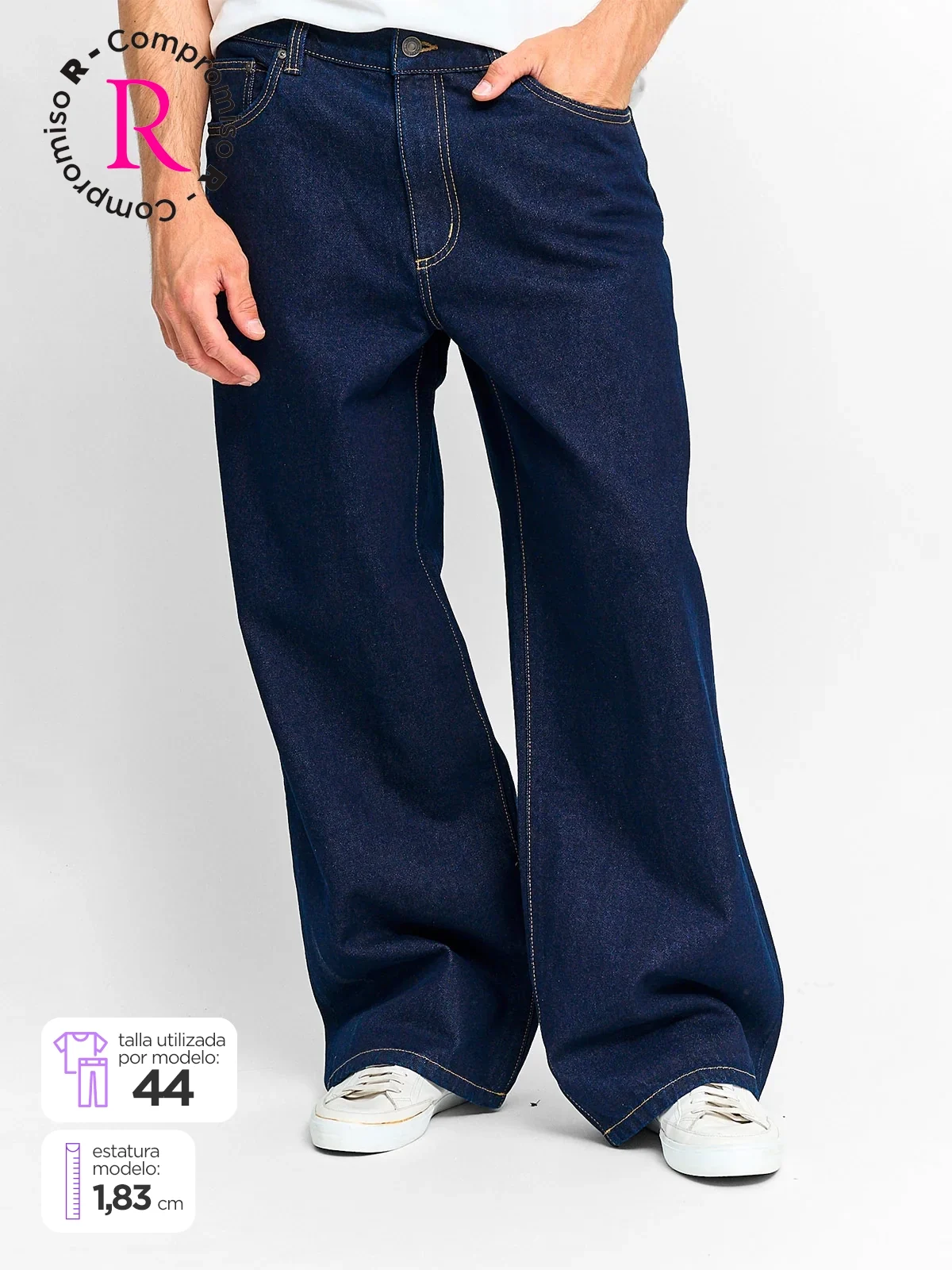 JEANS HOMBRE INDEX ALGODÓN WIDELEG - 1