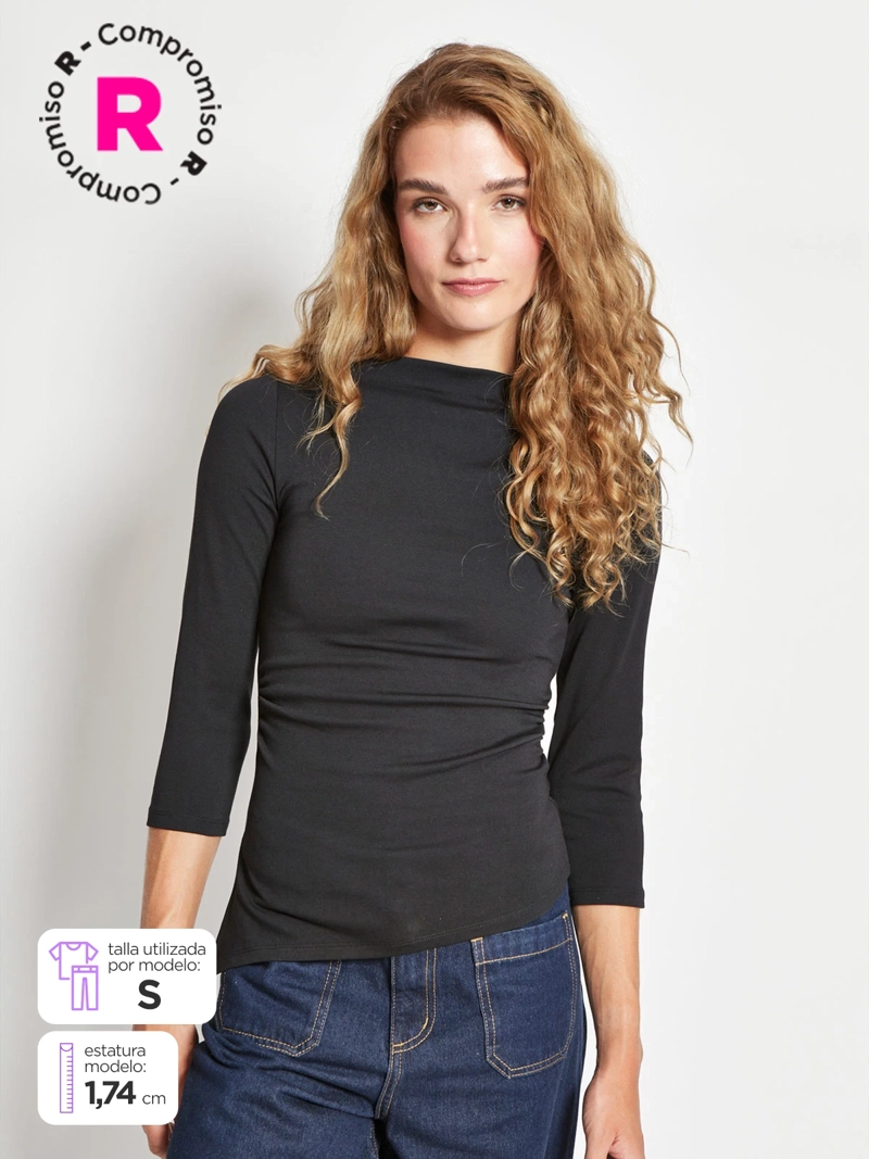 POLERA MUJER MARQUIS ASIMÉTRICA - 1
