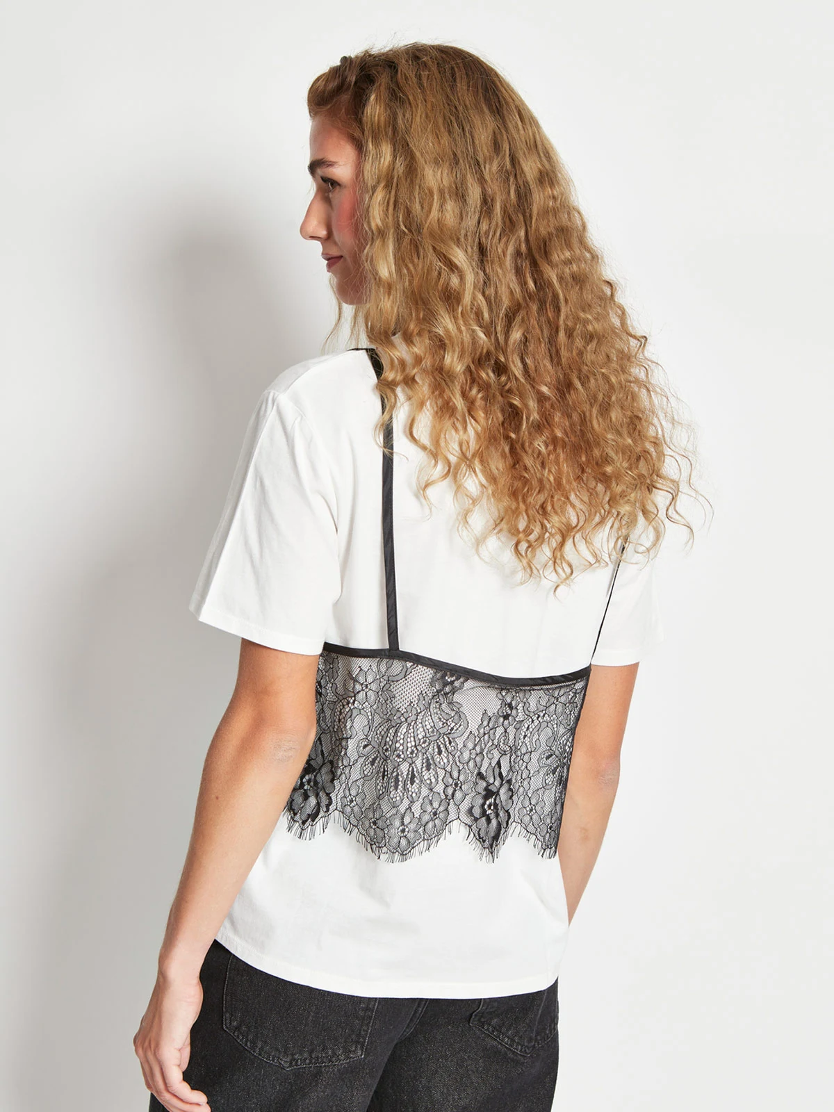 POLERA MUJER MARQUIS ALGODÓN ENCAJE - 3