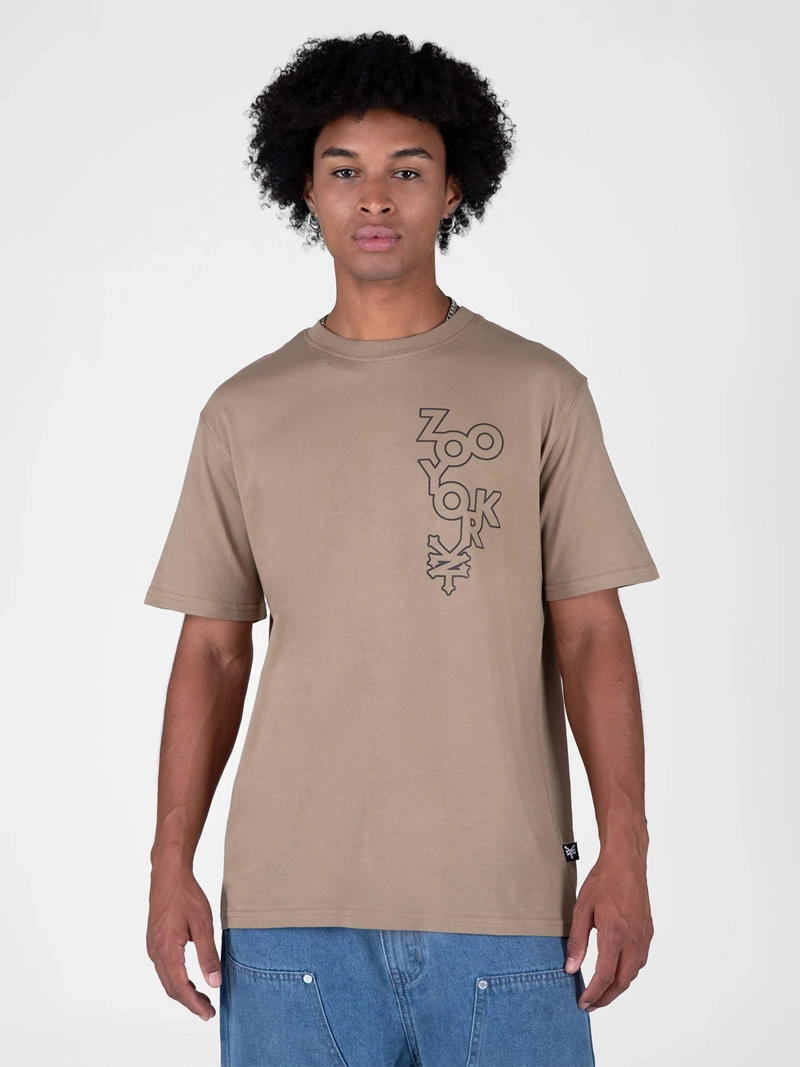 POLERA HOMBRE ZOO YORK DROPING MANGA CORTA - 1