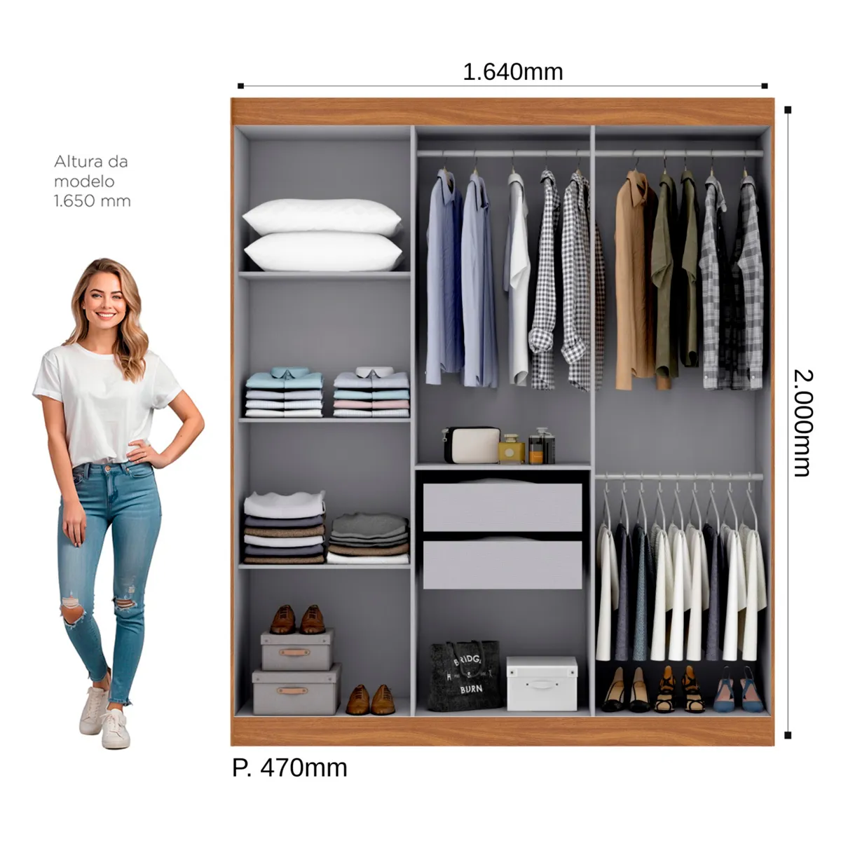 CLOSET DI PORETTI DESIGN HOLANDA 6P 2C CAFÉ - 2