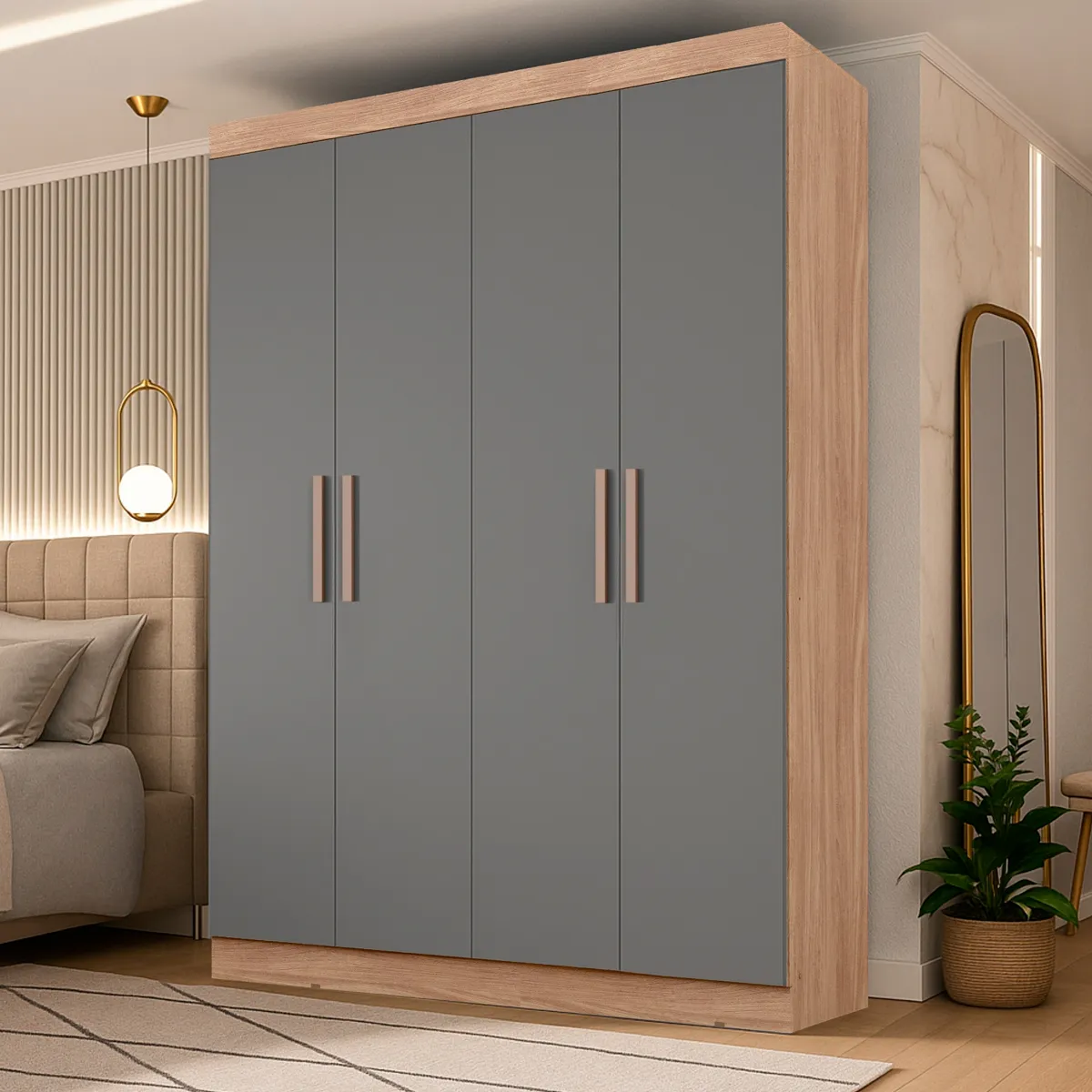 CLOSET DI PORETTI DESIGN PARIS 4P 2C GRIS - 4