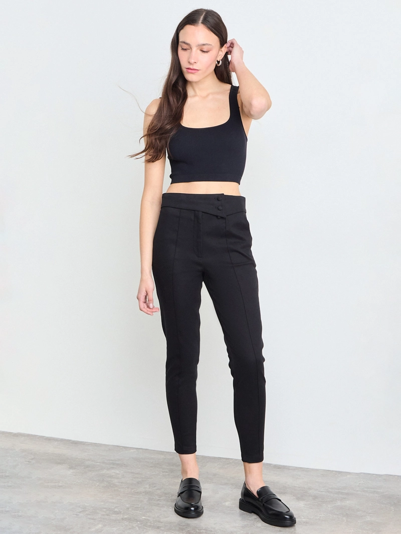 PANTALÓN MUJER IO PRETINA CRUZADA - 1