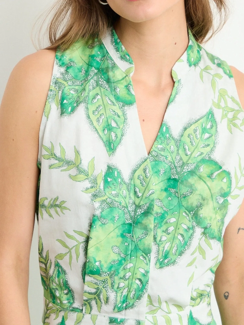 BLUSA MUJER IO LINO CROP - 5