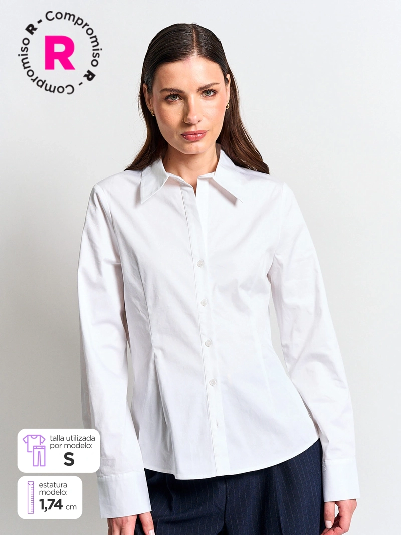 BLUSA MUJER MARQUIS ALGODÓN PINZAS
