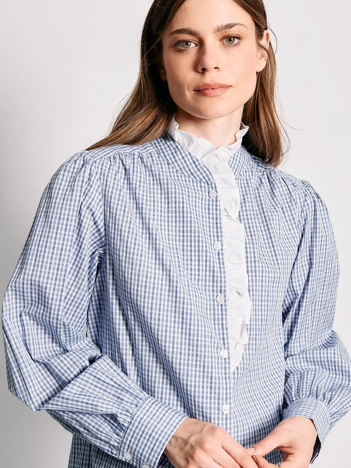 BLUSA MUJER MARQUIS ALGODÓN CUELLO VUELO - 4
