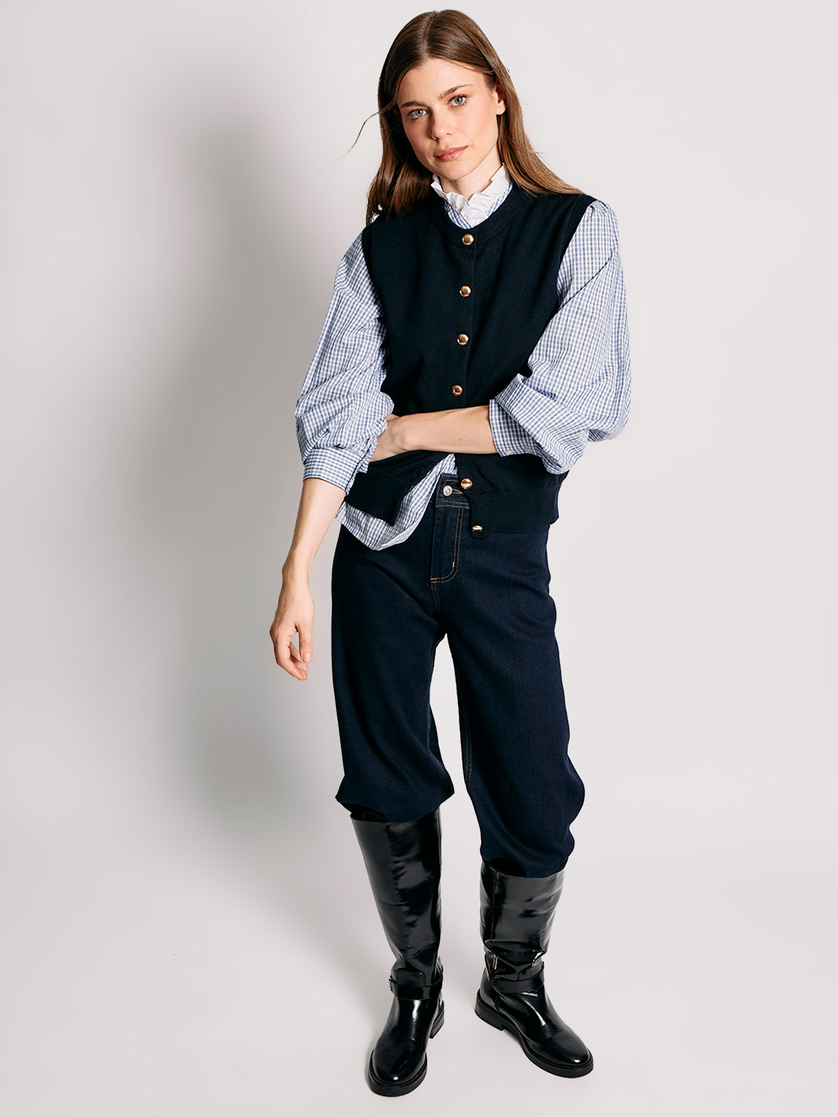 BLUSA MUJER MARQUIS ALGODÓN CUELLO VUELO - 5
