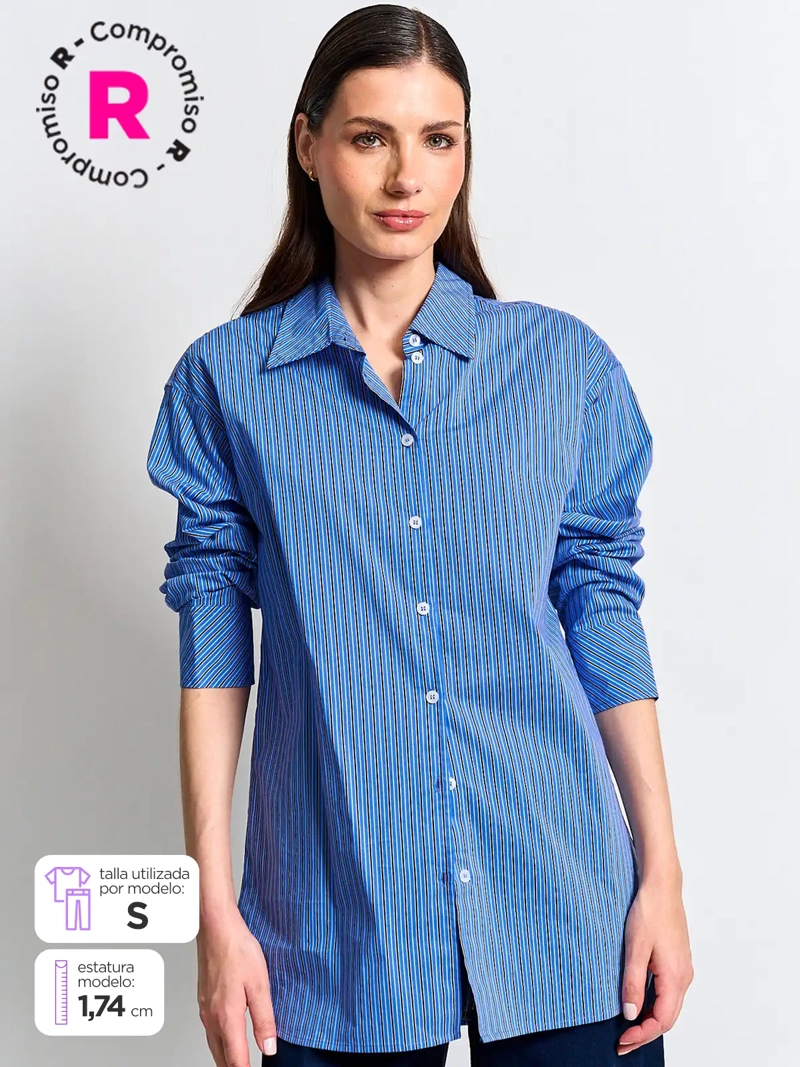 BLUSA MUJER MARQUIS ALGODÓN CAMISERA - 1