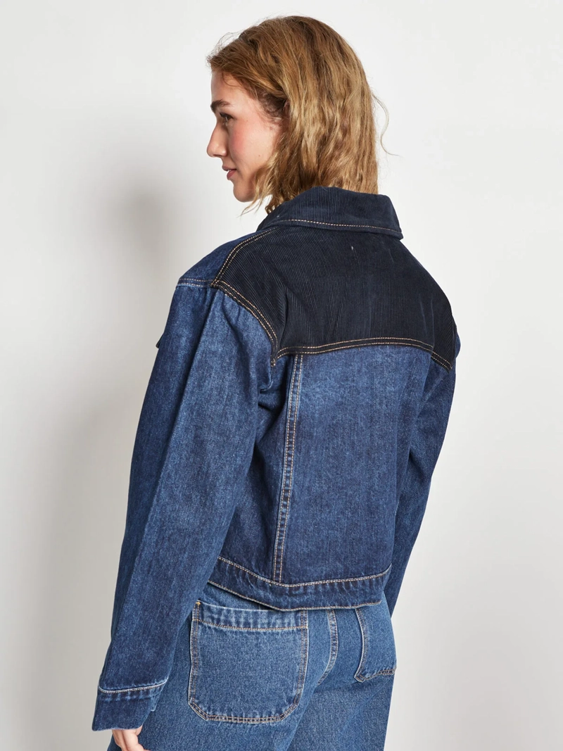 CHAQUETA MUJER MARQUIS ALGODÓN CUELLO COTELÉ - 2