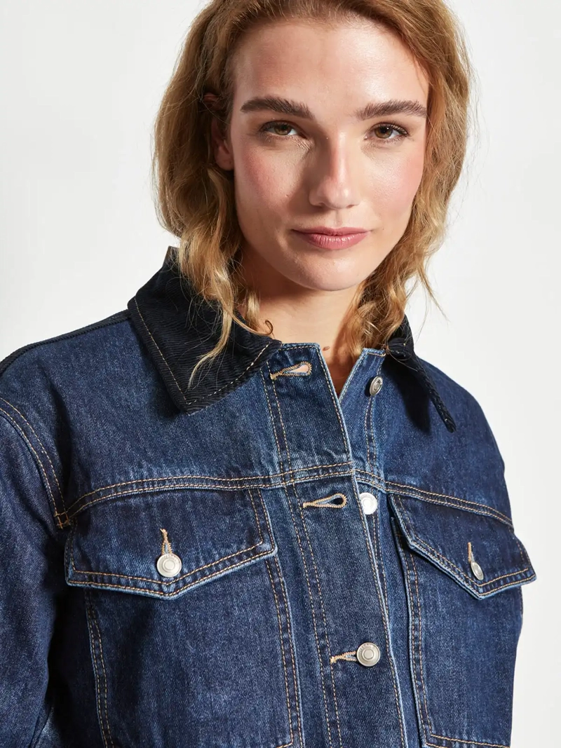 CHAQUETA MUJER MARQUIS ALGODÓN CUELLO COTELÉ - 3