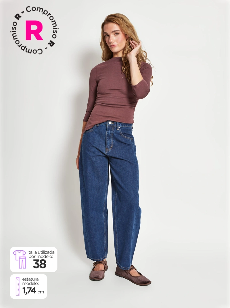 JEANS MUJER MARQUIS ALGODÓN BARREL - 1