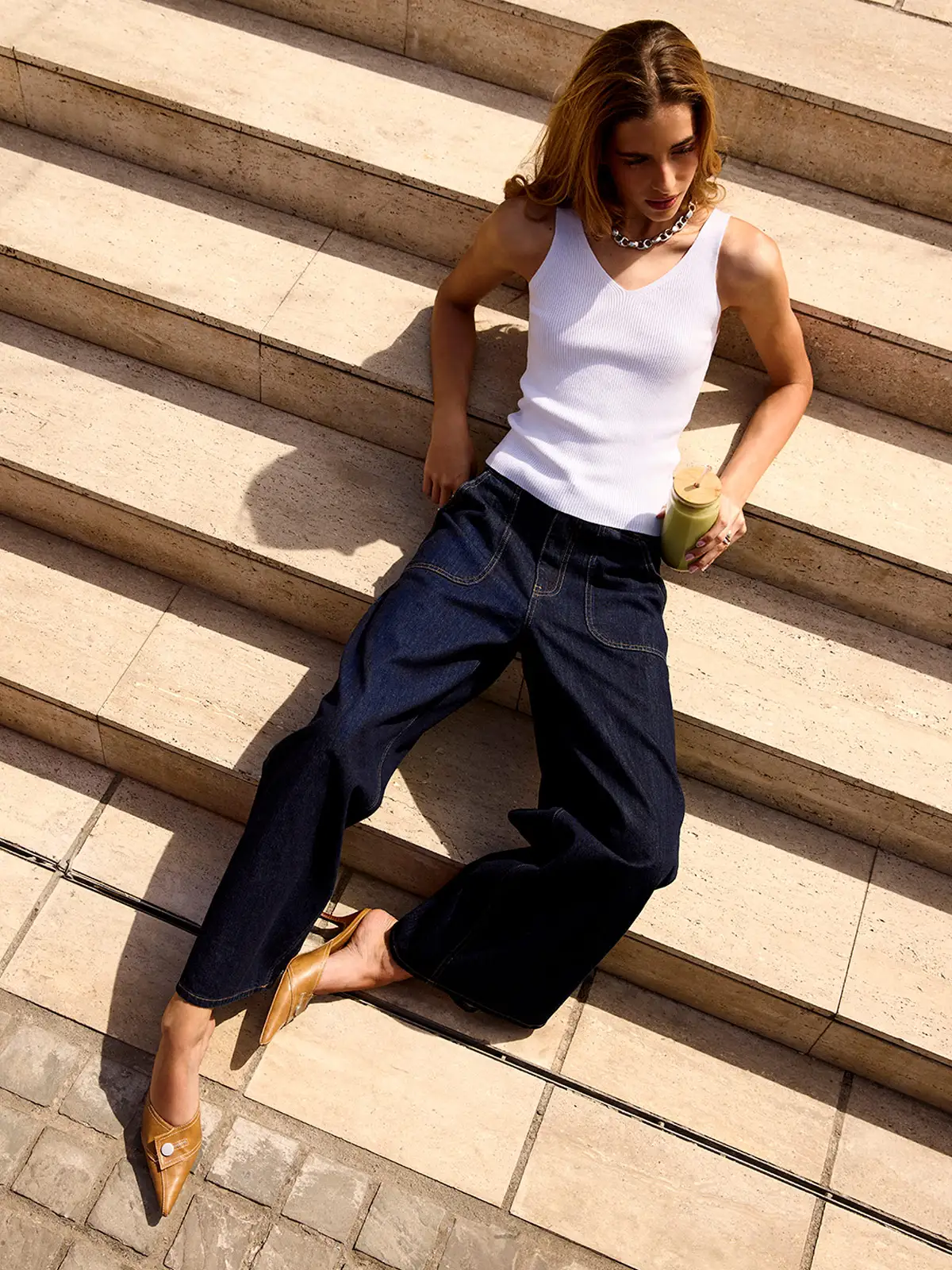 JEANS MUJER MARQUIS ALGODÓN WIDELEG - 1