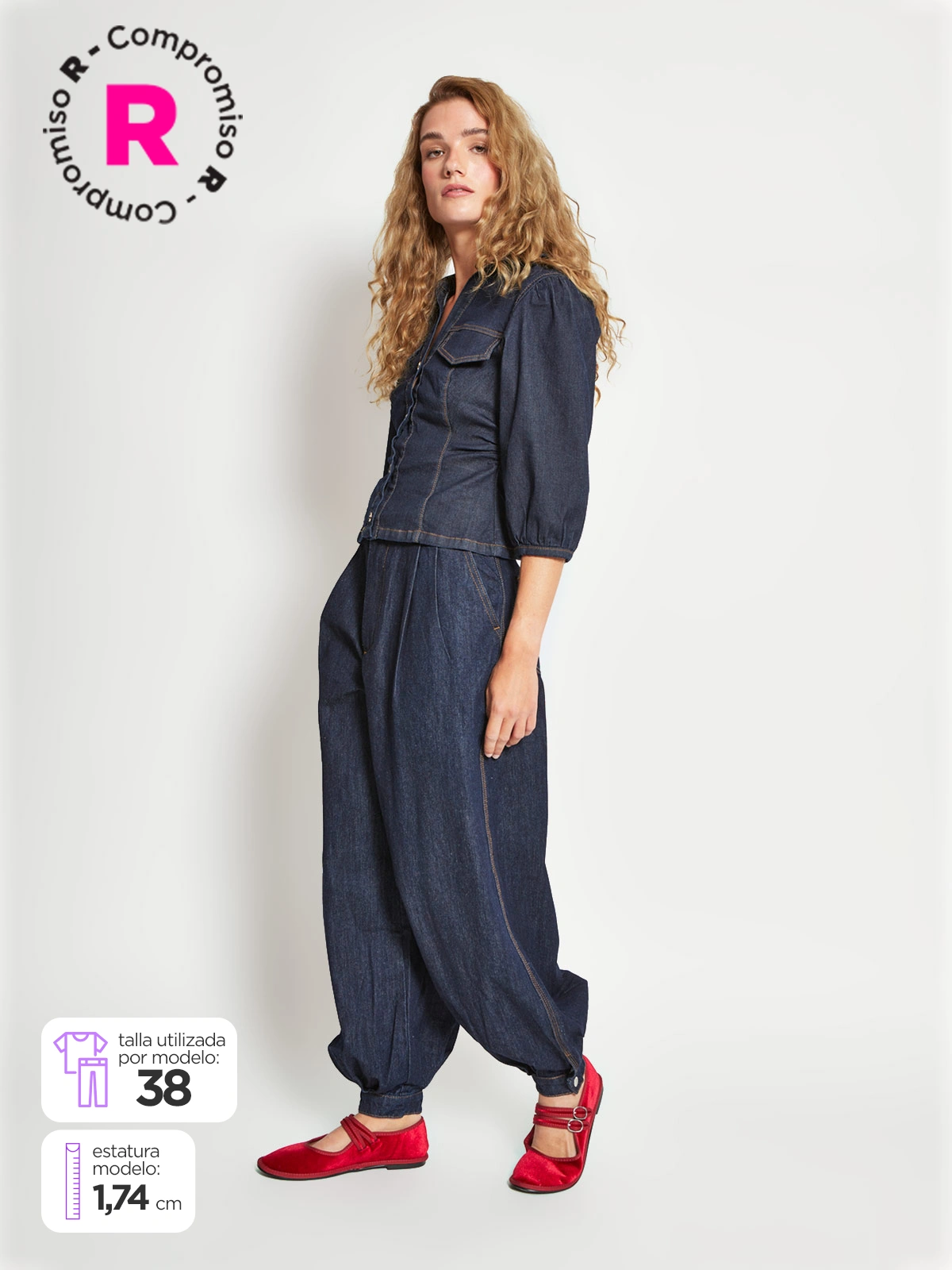 JEANS MUJER MARQUIS ALGODÓN BOMBACHO - 3