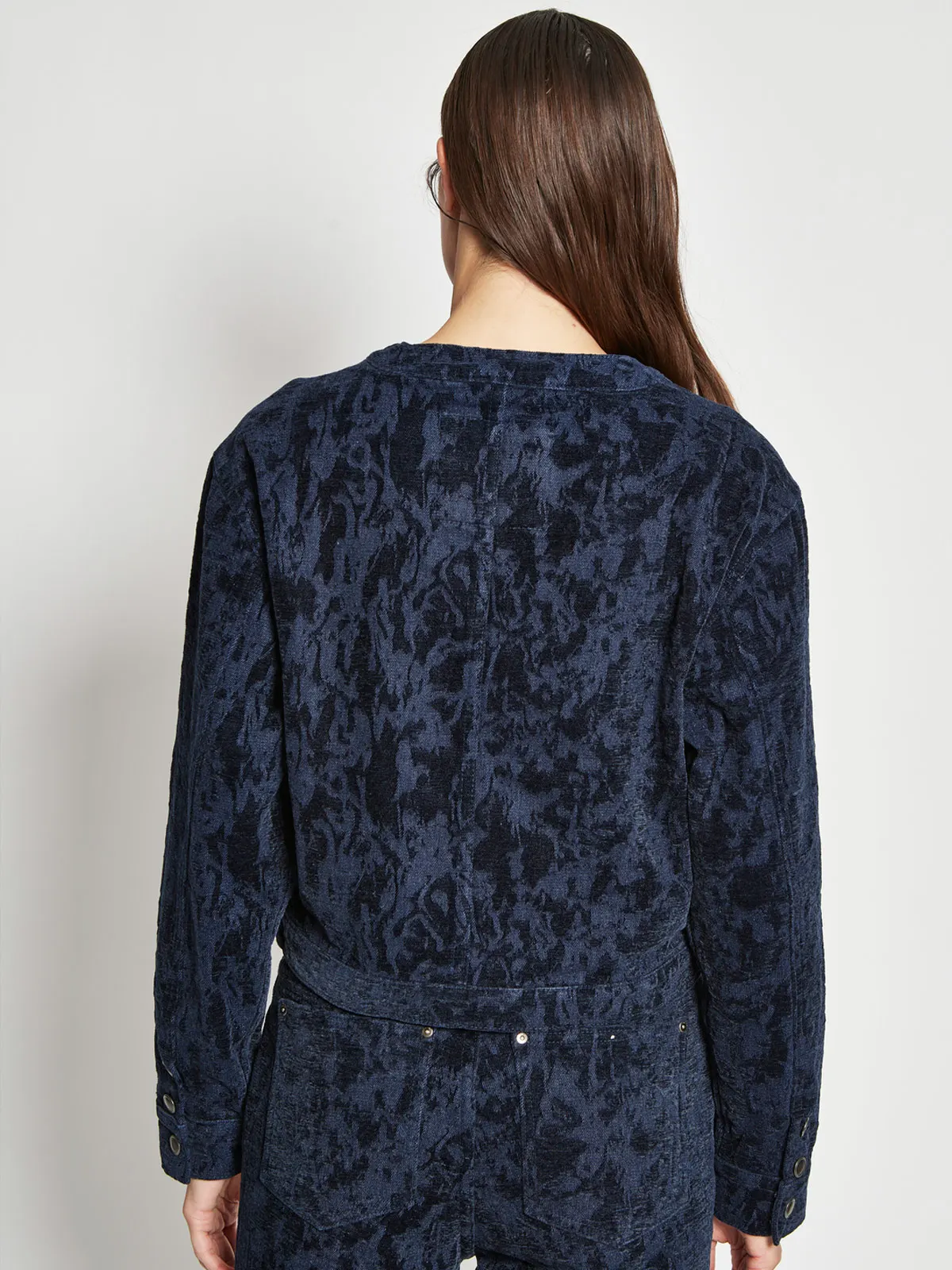 CHAQUETA MUJER MARQUIS ALGODÓN CUELLO CREW DENIM - 5