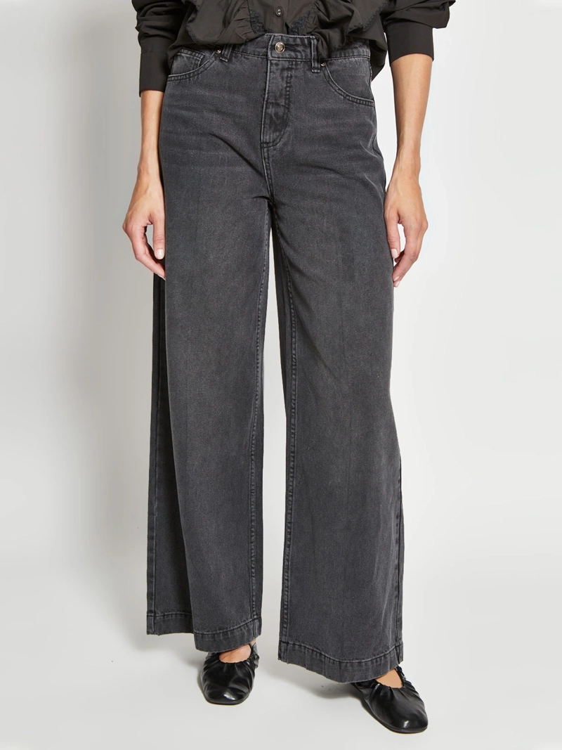 JEANS MUJER MARQUIS ALGODÓN WIDELEG QUEBRADURA - 2