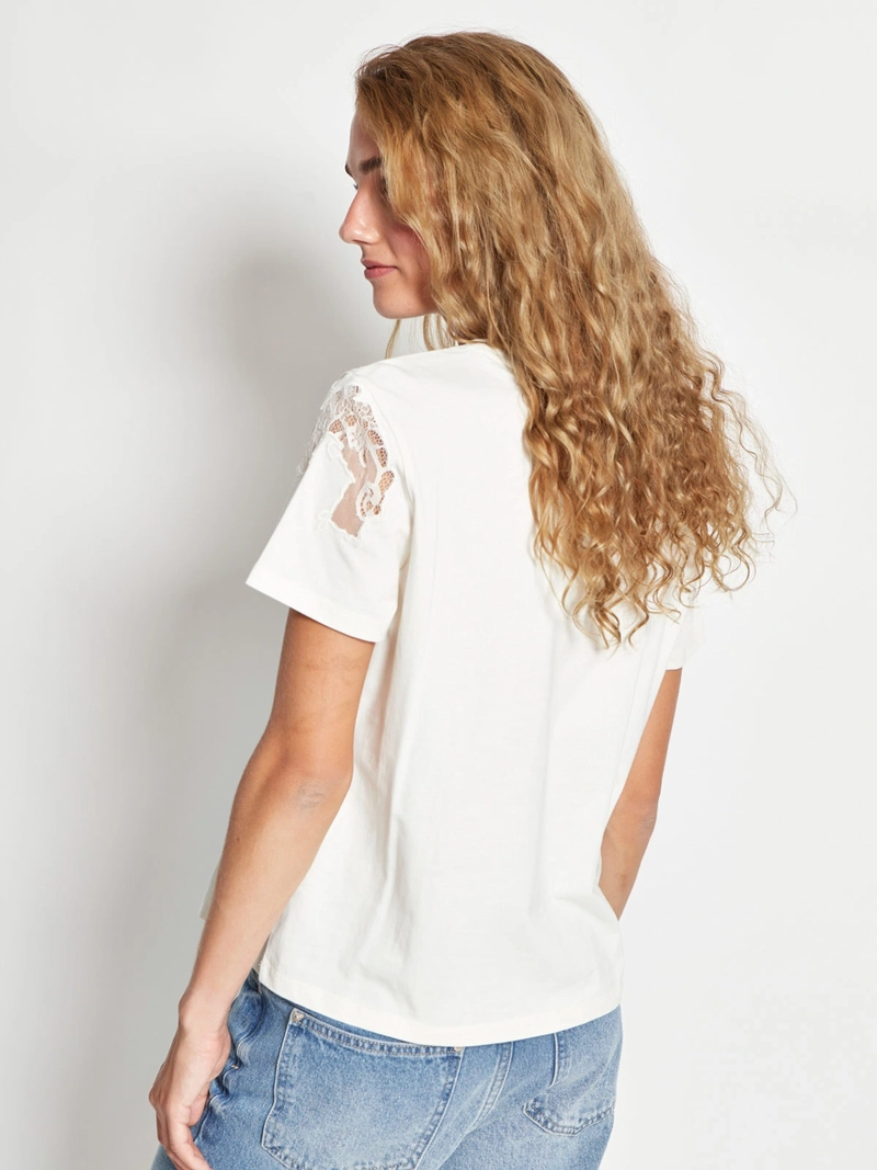 POLERA MUJER MARQUIS ALGODÓN ENCAJE - 2