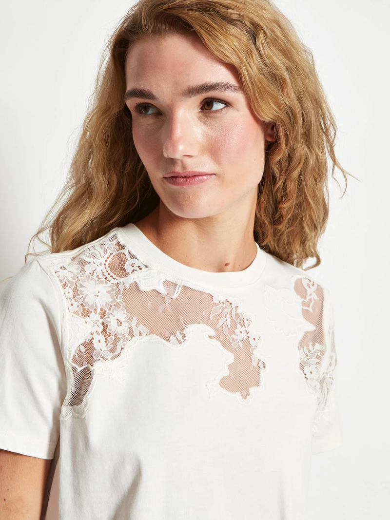 POLERA MUJER MARQUIS ALGODÓN ENCAJE - 3