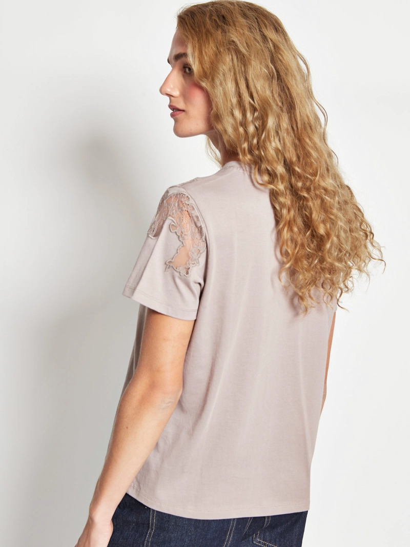 POLERA MUJER MARQUIS ALGODÓN ENCAJE - 2
