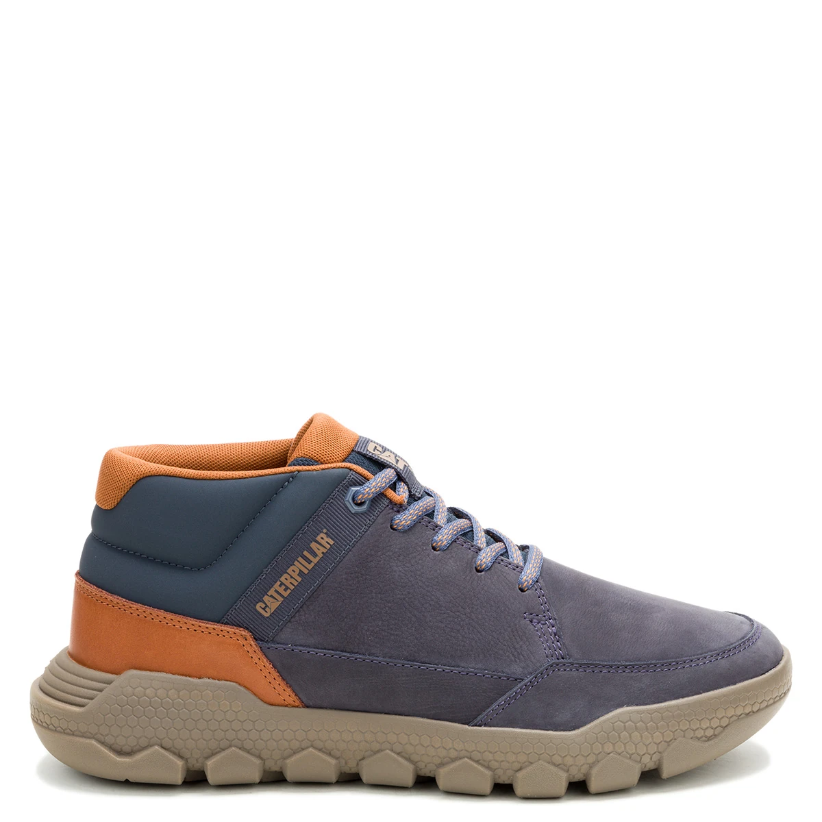 ZAPATILLAS HOMBRE CATERPILLAR URBANAS AZUL HEX LITE CRUISE MID CUERO - 1