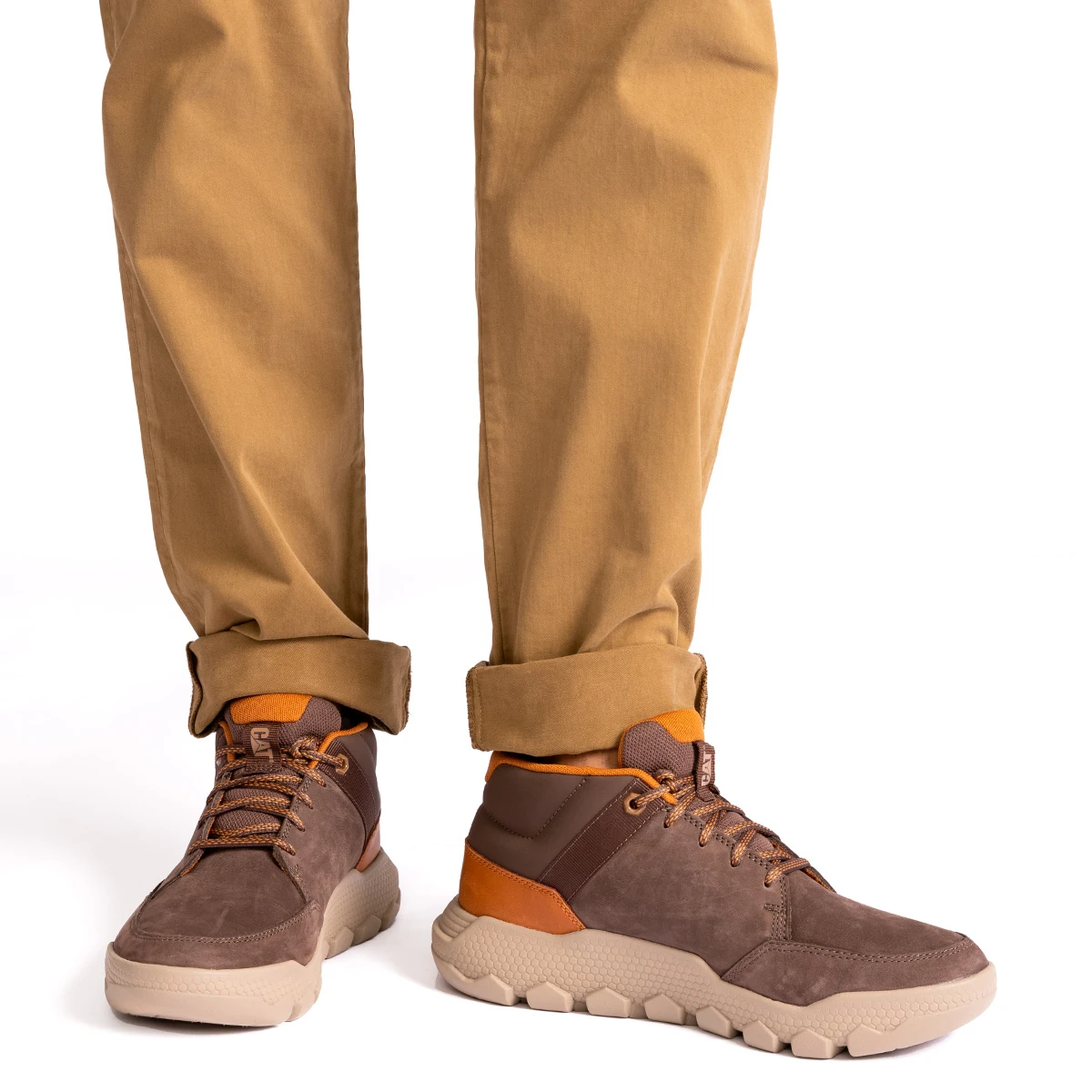 ZAPATILLAS HOMBRE CATERPILLAR URBANAS CAFÉ HEX LITE CRUISE MID CUERO - 2