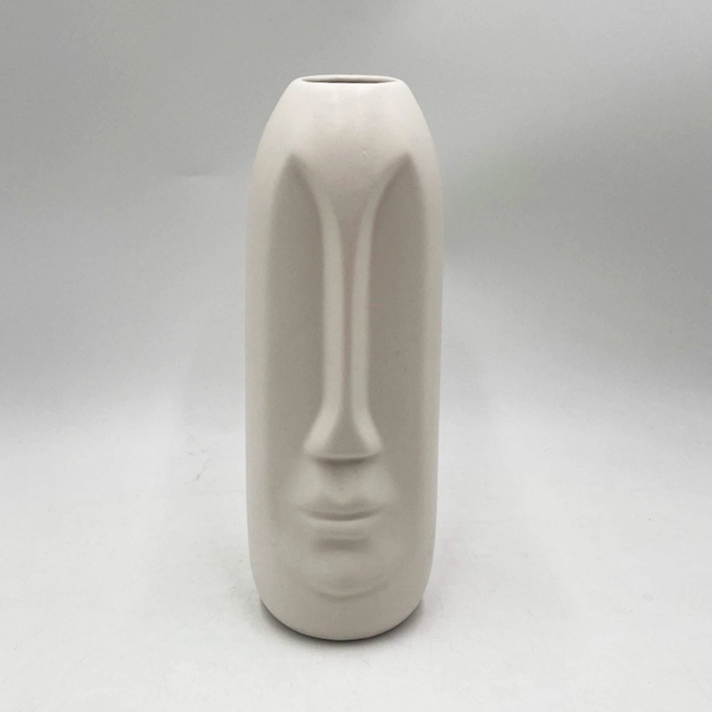 FLORERO RIPLEY HOME ROSTRO NERO BLANCO  - 1