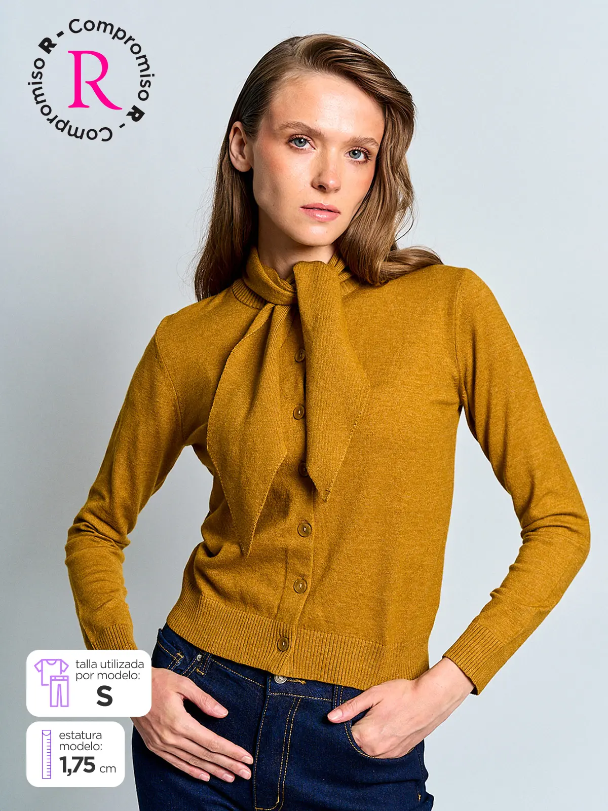 MARQUIS CARDIGAN MUJER MARQUIS CON PAÑUELO