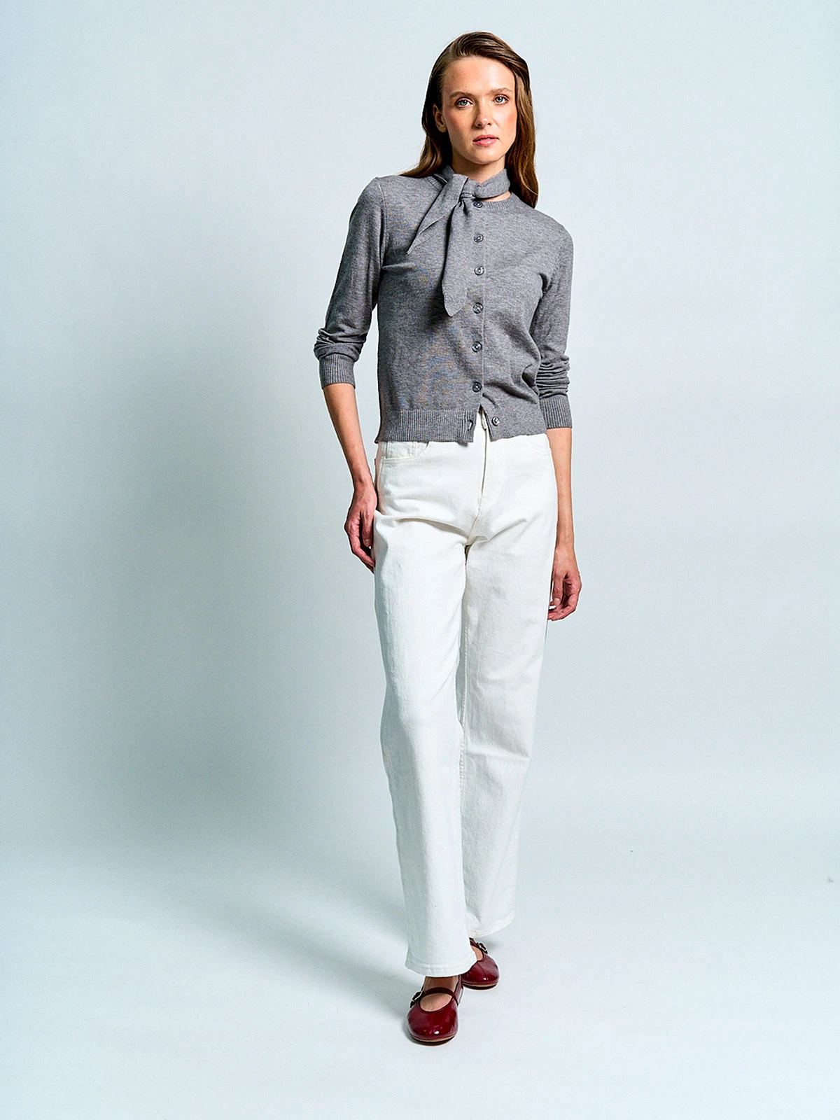 CARDIGAN MUJER MARQUIS CON PAÑUELO - 4