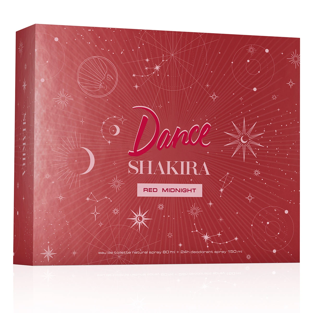 PERFUME SHAKIRA DANCE RED MIDNIGHT MUJER EDT 80 ML + DESODORANTE SPRAY 150 ML - 2