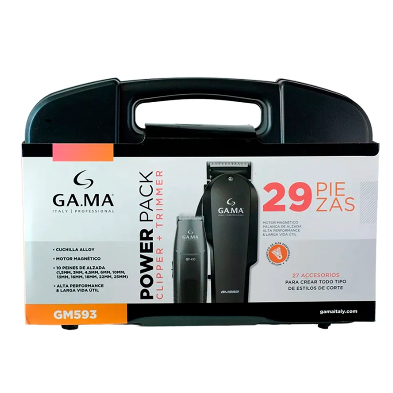 MÁQUINA CORTADO PELO GAMA GM 593 29 PIEZAS + TRIMMER - 5