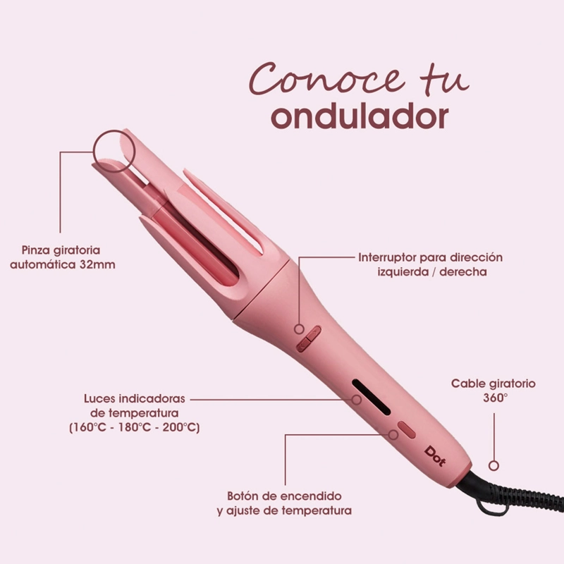 ONDULADOR DE PELO DOT AUTOMÁTICO DT-005 - 6