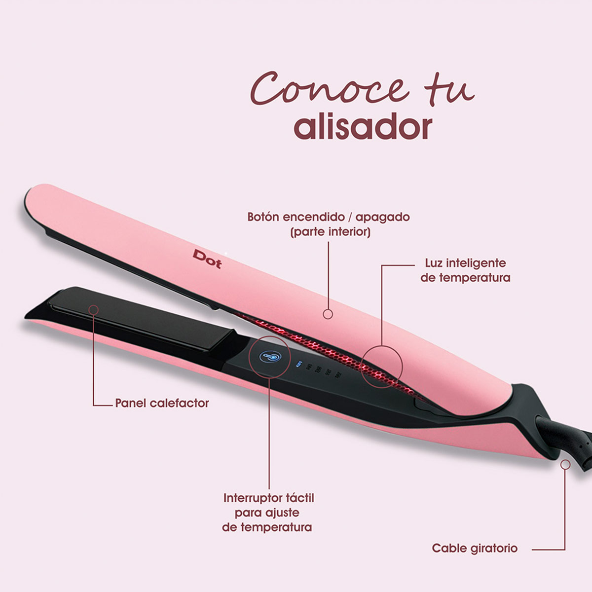 ALISADOR DE PELO DOT DT-007 - 6