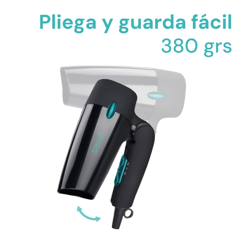 SECADOR DE PELO BEZEL PLEGABLE BHR-013 1200W - 6