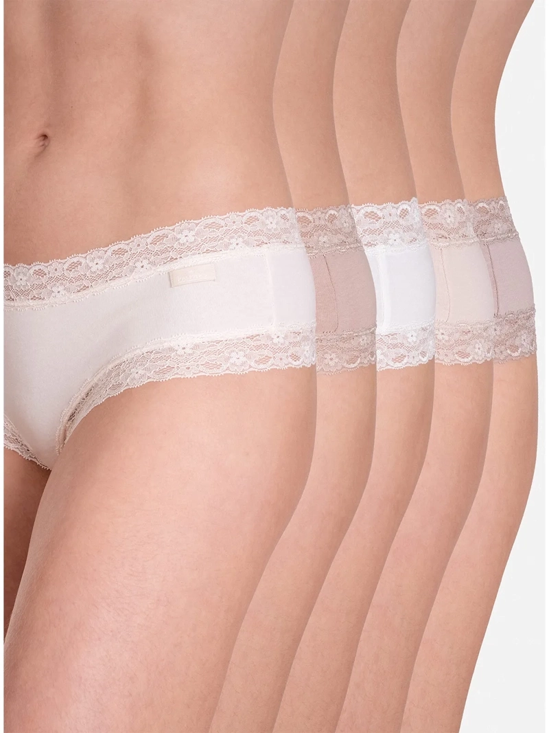CALZÓN PALMERS PACK X5 ALGODÓN ENCAJE CULOTTE - 1