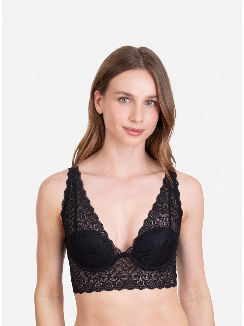 BRALETTE PALMERS ENCAJE CON ARCO Y COPA - 1