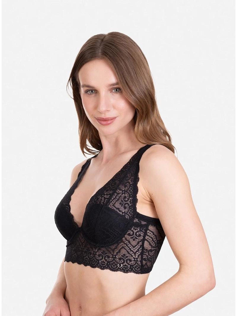 BRALETTE PALMERS ENCAJE CON ARCO Y COPA - 2