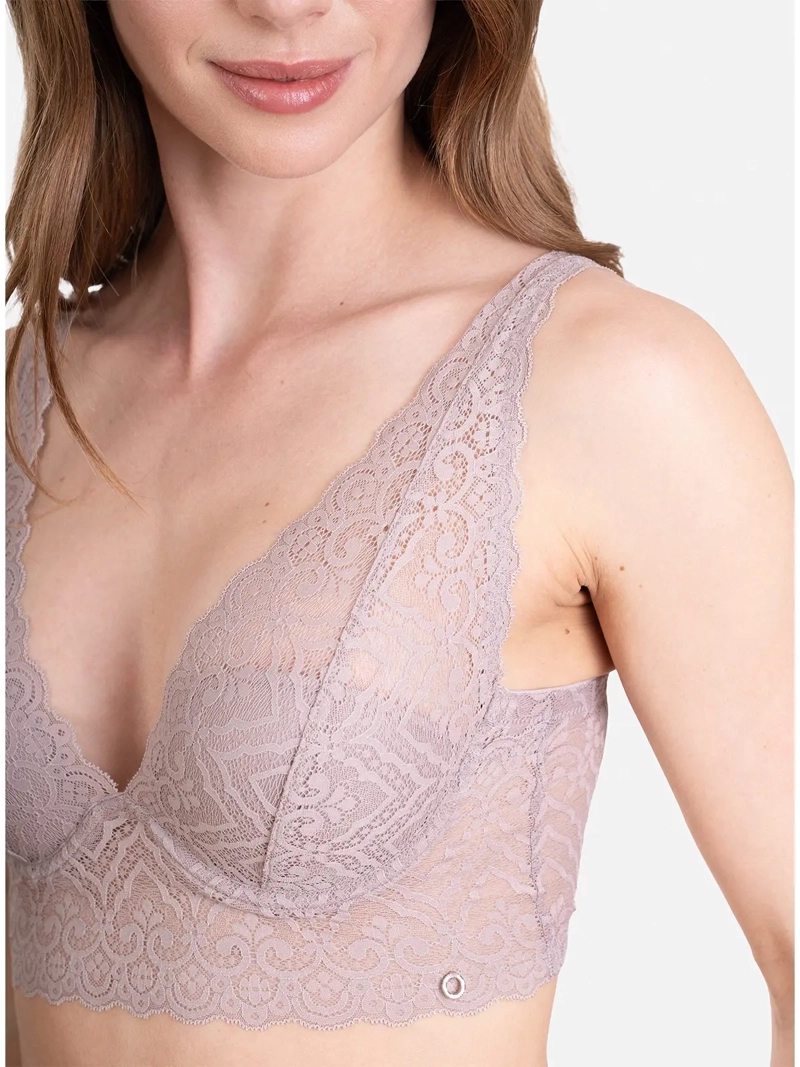 BRALETTE PALMERS ENCAJE CON ARCO Y COPA - 4