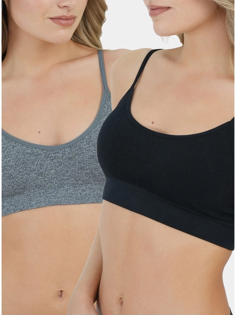 PETO PALMERS PACK X2 SEAMLESS POINTELLE PADDING REMOVIBLE - 1