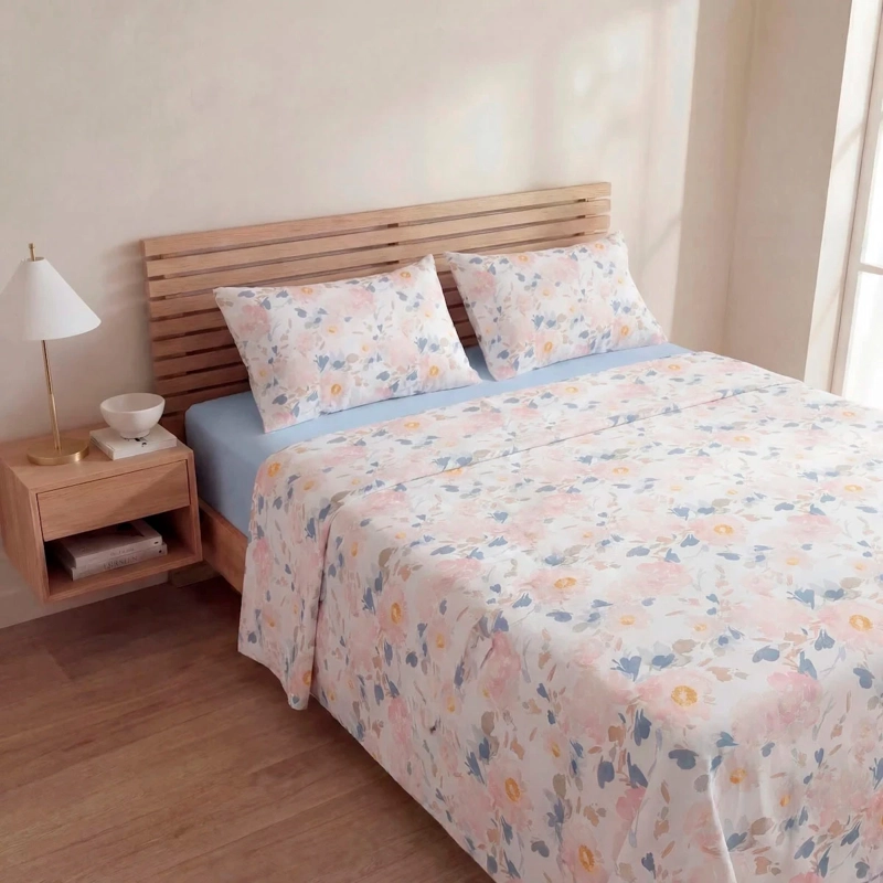 SET SAB EST 180 HILOS 1.5PL PEONIA ACUARELA - 1