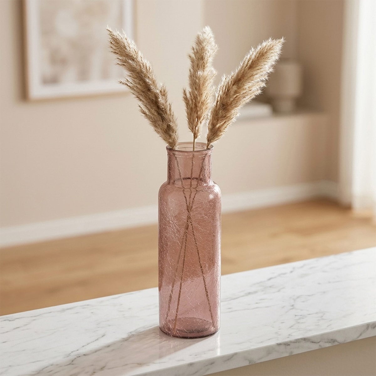 FLORERO DECORATIVO RIPLEY HOME XL ROSA VIDRIO - 1