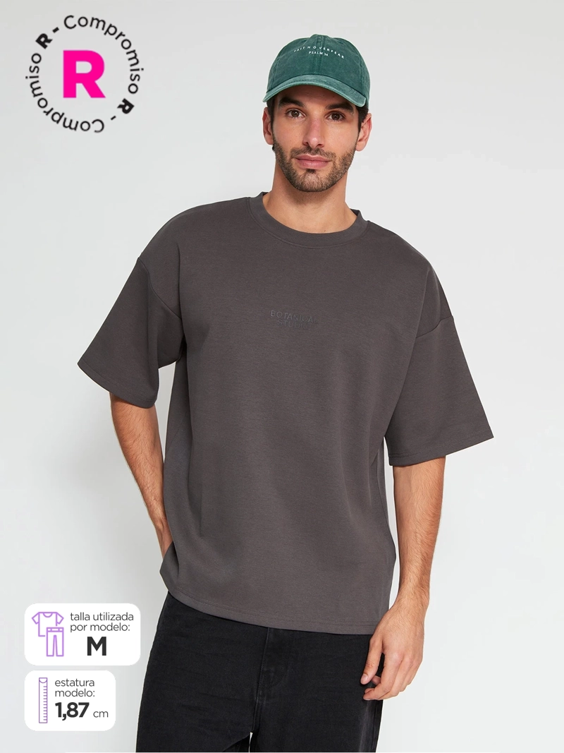 POLERA HOMBRE INDEX ALGODÓN MANGA CORTA BOXY FIT - 1