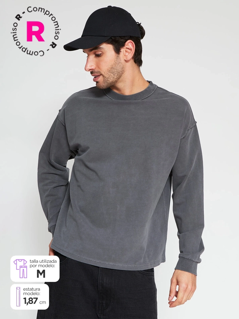 POLERÓN HOMBRE INDEX ALGODÓN CUELLO REDONDO - 1