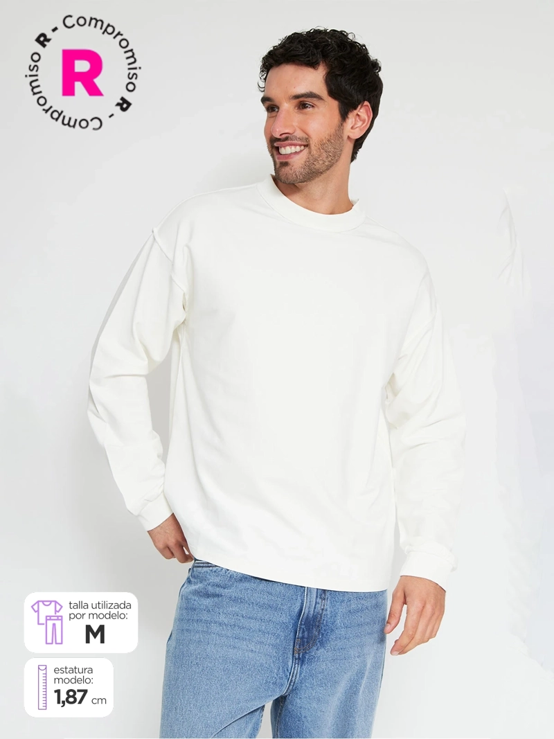 POLERÓN HOMBRE INDEX ALGODÓN CUELLO REDONDO - 1